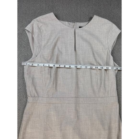 NWT Ann Taylor Dress Career Knee Length Business Tan Size 12 - Picture 3 of 6
